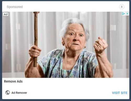 An ad for an ad remover?