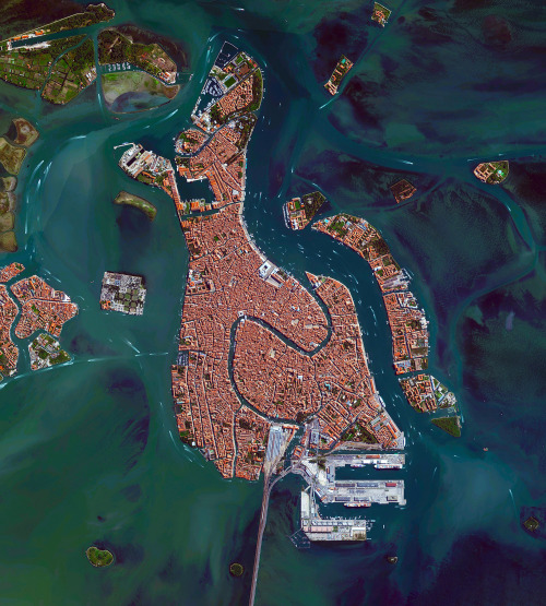 dailyoverview - Venice, Italy, is situated upon 118 small...