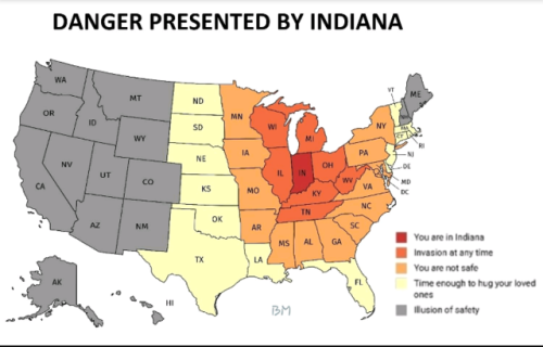 mapsontheweb - Danger presented by Indiana.