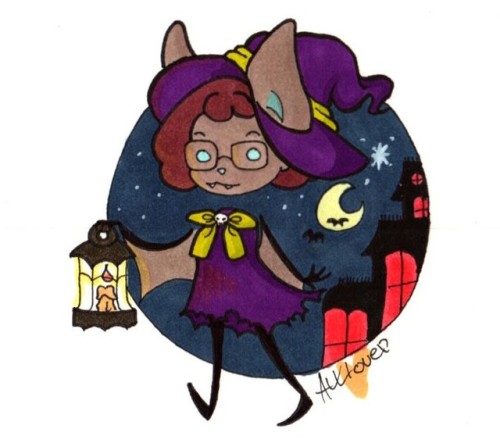 batintheartfry - My self-sona is ready for Halloween!