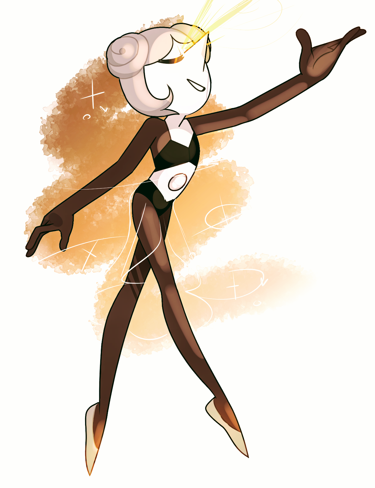 Her pose was a little plain for such a grand diamond I had to this~