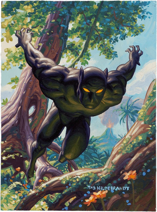 travisellisor - Marvel Masterpieces Black Panther trading card...