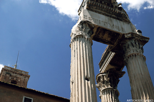 artschoolglasses - Temple of Vespasian and TitusRome, Italy