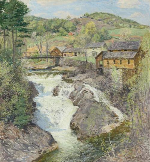 Willard Leroy Metcalf (1858-1925) The Falls 1910 (99 by 91,4 cm)