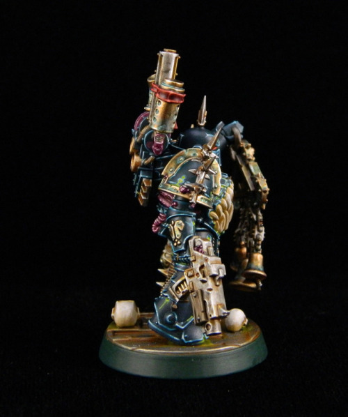 falchieyan - Plague marine with Icon of Despair, painted in...