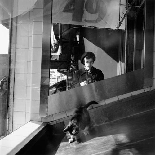 birdsong217:Vivian Maier  Self-portrait, New York, 1955.