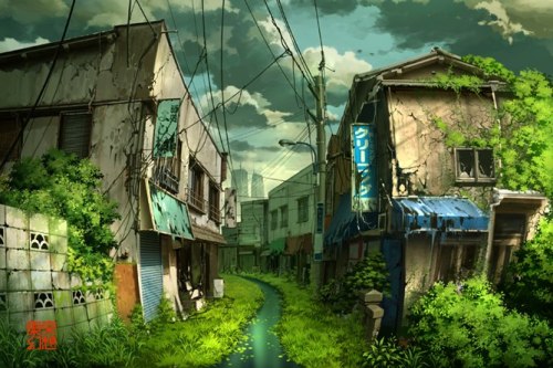 ponkochi - Post-apocalyptic Tokyo by tokyogenso