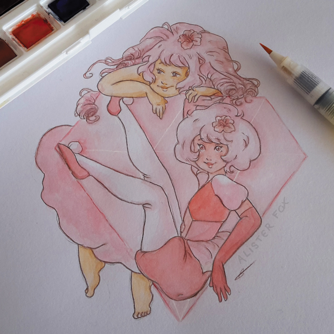Pink diamond and Rose quartz, of course I wanted to draw her since I watched a single pale rose…This episode! I’m not going to lie, I didn’t see that one coming! Oh and obviously, I’m also working on...