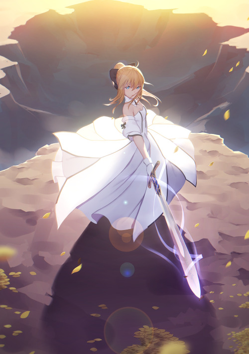 riaxa - Saber by 稀泥m※ Permission to upload this work was...