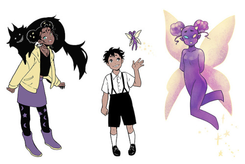 miyuliart - Characters from my webcomic Demon Studies as...