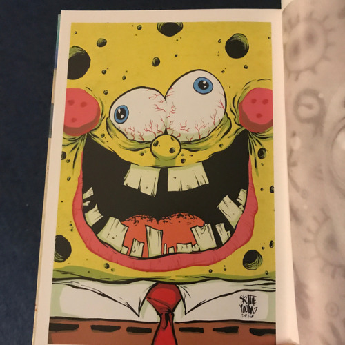 skottieyoung:So excited to do a piece in the new Spongebob...