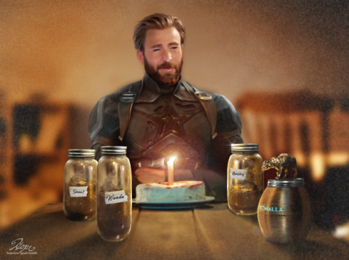 hopelessartgeek - Senior man celebrates birthday alone