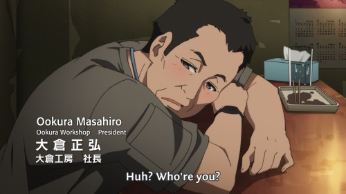 Shirobako episode 19We see a short reference to young Shichiro...