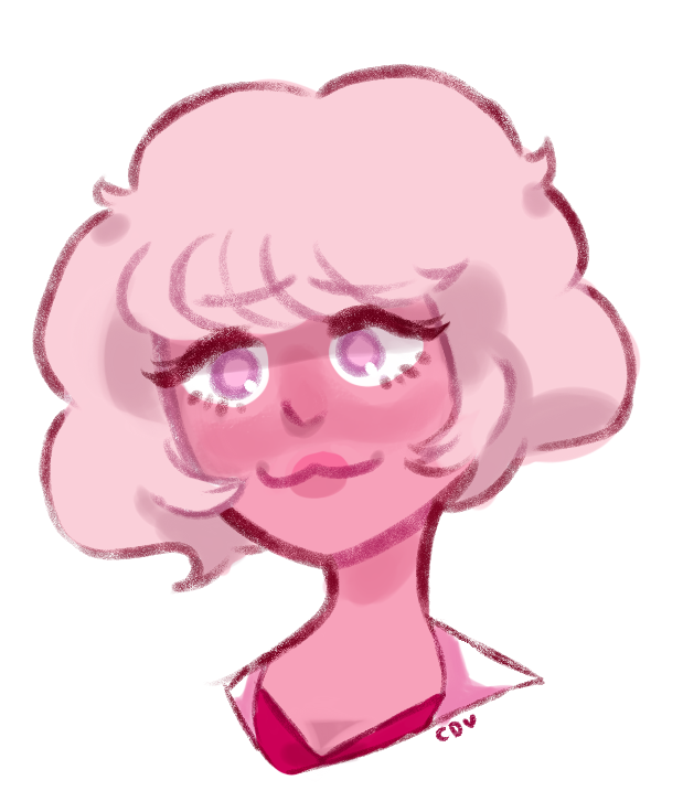 a really quick pink diamond doodle ii posted on my amino, where you can find me as clairedee !! i just fell in love with her design with all the shades of pink, and this was super fun to colo r