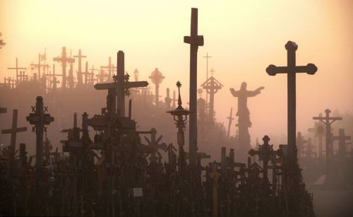 wolf-amongst-the-fairies - Hill of Crosses; Vilnius, Lithuania.