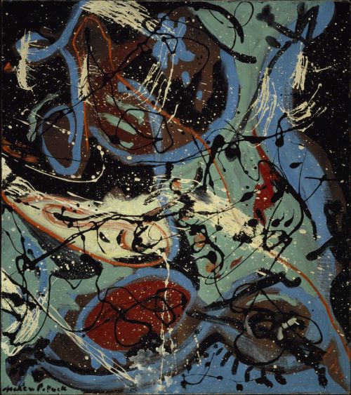 nobrashfestivity: Jackson Pollock, Composition with Pouring II,...