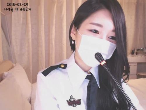 koreanbjlegend - Sexy Korean BJ Legend in Police Uniform  Full...