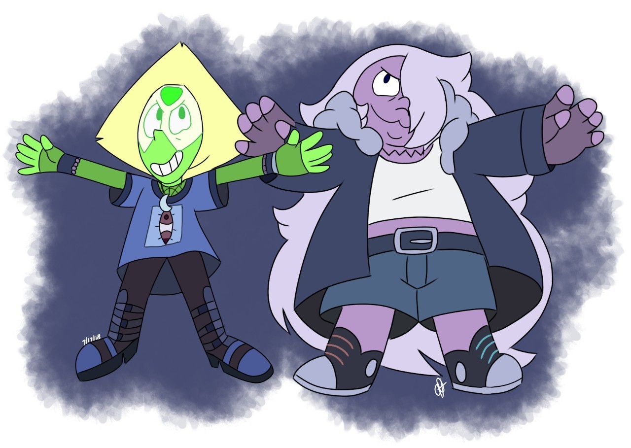 Summer Amedot Week Day Three: Comic Con/Cosplay
I did The Witches from Craig of the Creek! It was perfect because literally they remind me so much of Amethyst and Peridot