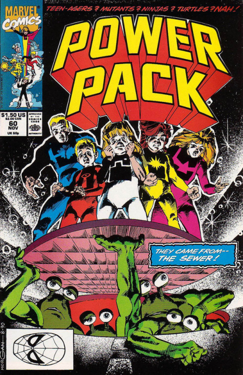 travisellisor - the cover to Power Pack (1984) #60 by Tom Morgan