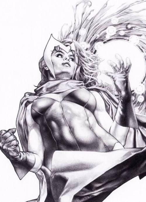 bear1na - Scarlet Witch, Medusa, Magik and Supergirl by Jay...