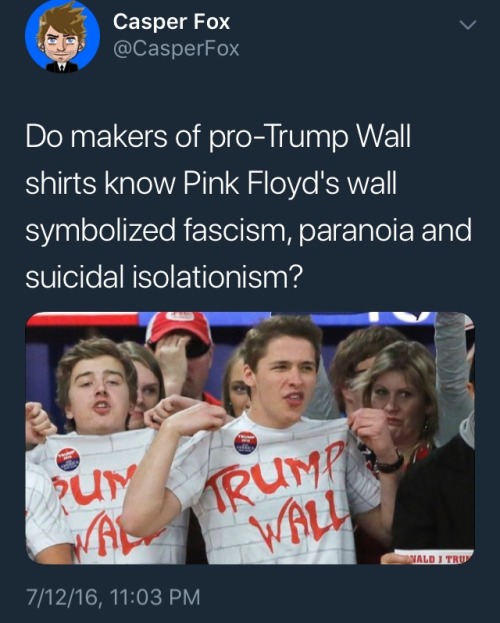 socialistexan - Mean while, Roger Waters, the guy that literally...