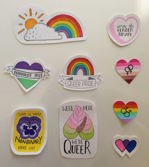 littlealienproducts - Queer Pride Sticker Set ♡ ruillustration
