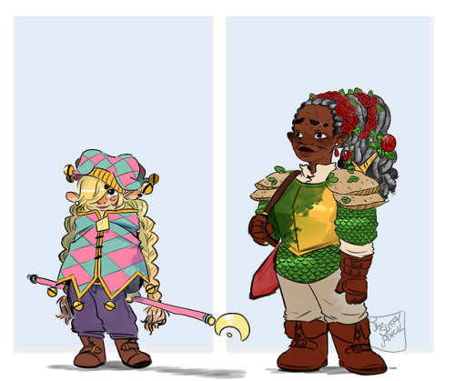 thesleepypencil - me designing D&D characters - we’ll make...