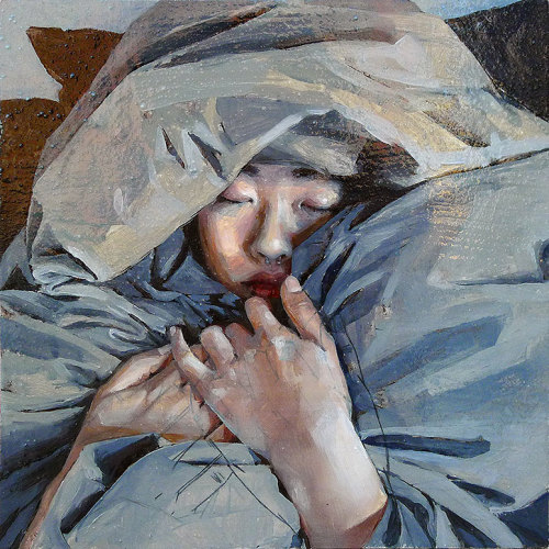 renderedmuse - “Nesting” by Christine Wu Oil and...