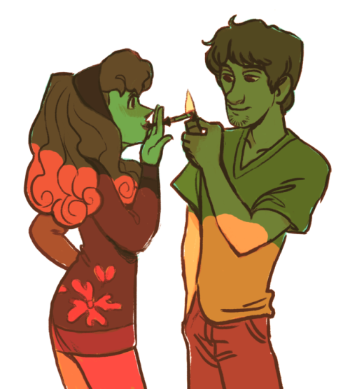 dunyun-rings - Daphne and Shaggy hanging out before they met the...