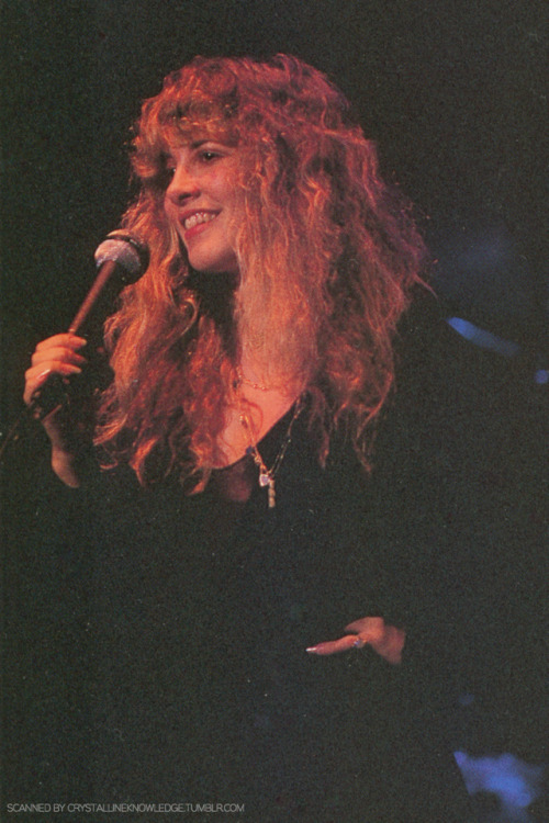 crystallineknowledge - Stevie photographed onstage during a...