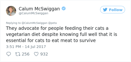 maggiesox - sixpenceee - Calum McSwiggan brutally roasts PETA in a...
