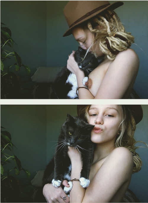 mother-of-the-earth - nudity with my kitty Mary Jane