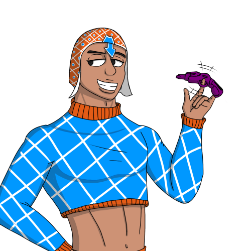 The Mista I made for the @jjba-art-discord server character pile!