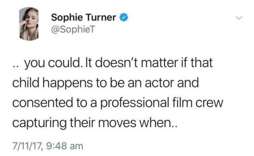 unicornempire - derryintheupsidedown - Sophie Turner talking...