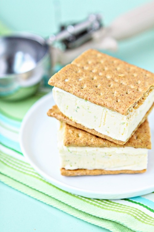 hoardingrecipes - Key Lime Pie Ice Cream Sandwiches