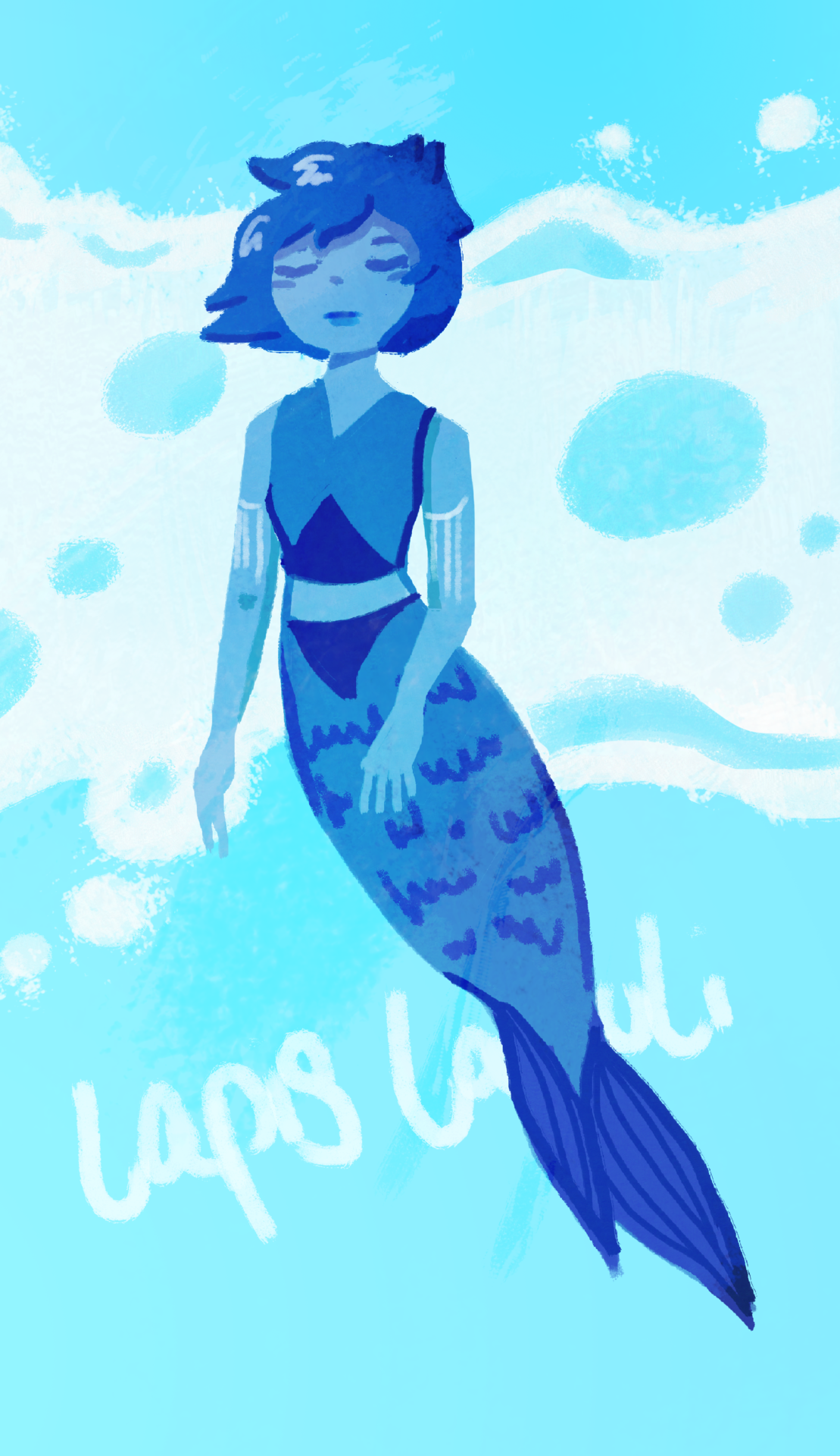 It’s lapis! I’d figure she’d look snazzy as a mermaid.