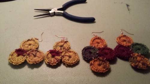 crochet earrings on Tumblr