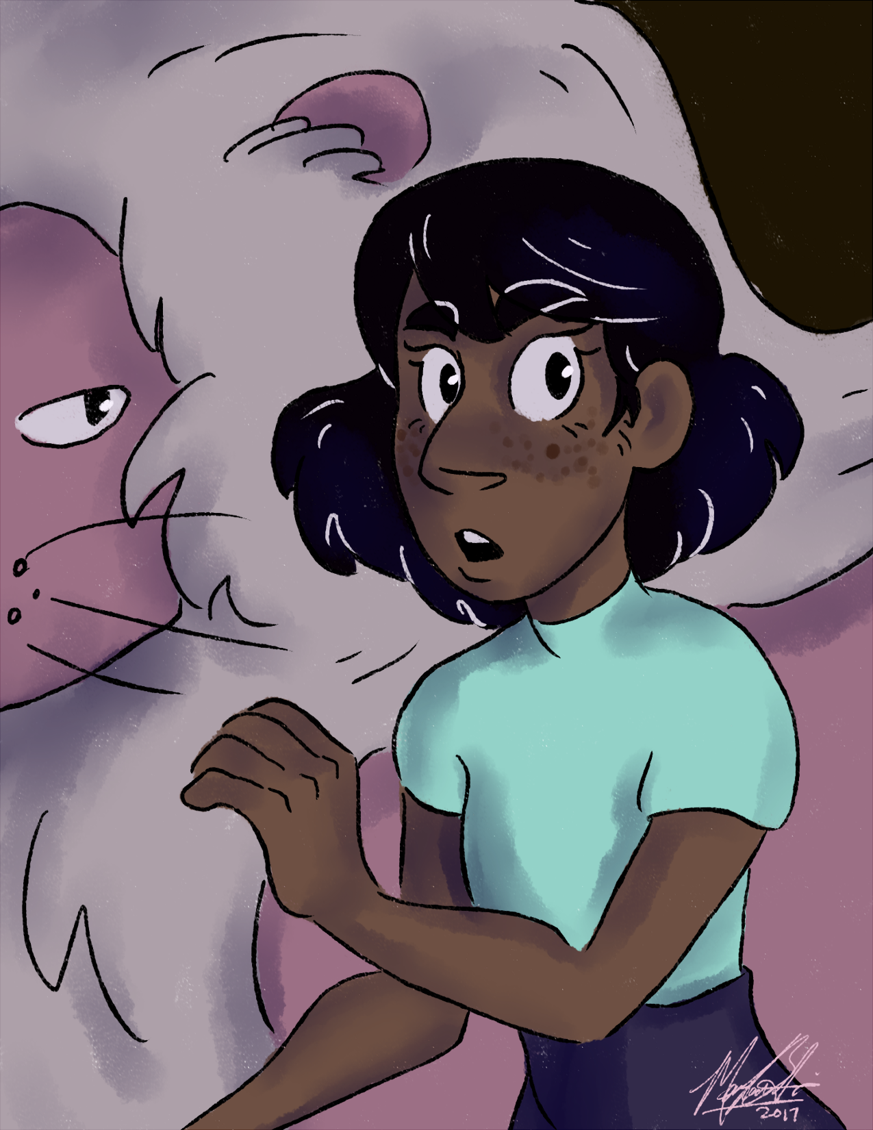 Connie and Lion