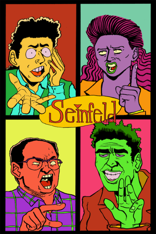 seinfeld blacklight poster from a thrift shop in the future(will...