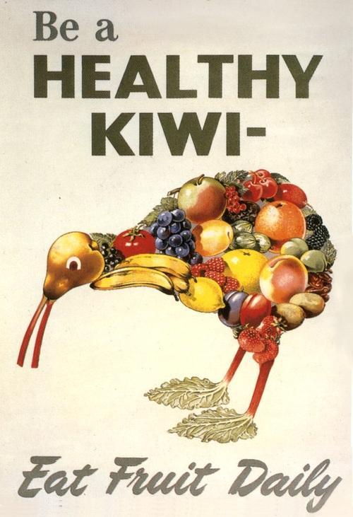historium:“Be a HEALTHY KIWI- Eat Fruit Daily”, New Zealand,...