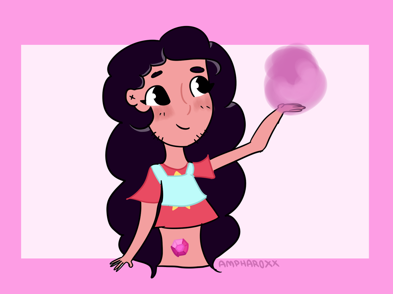 so y'all remember that one stevonnie piece I did like half a year ago??? yeah me neither but heres a redraw anyway