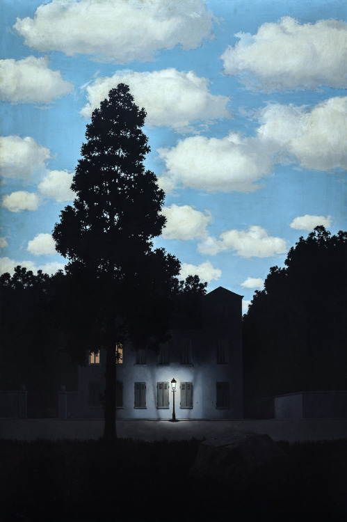 surrealism-love - Empire of Light by René Magritte, 1953,...