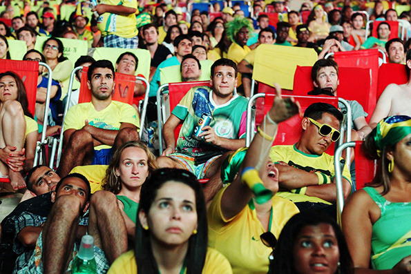 Watching People Watching The World Cup You’ve seen the thousands of photos of goal celebrations, player reactions, and crushing images of fans sitting alone in stadiums. Photographer Jane Stockdale decided to take a different approach. She jumped on...