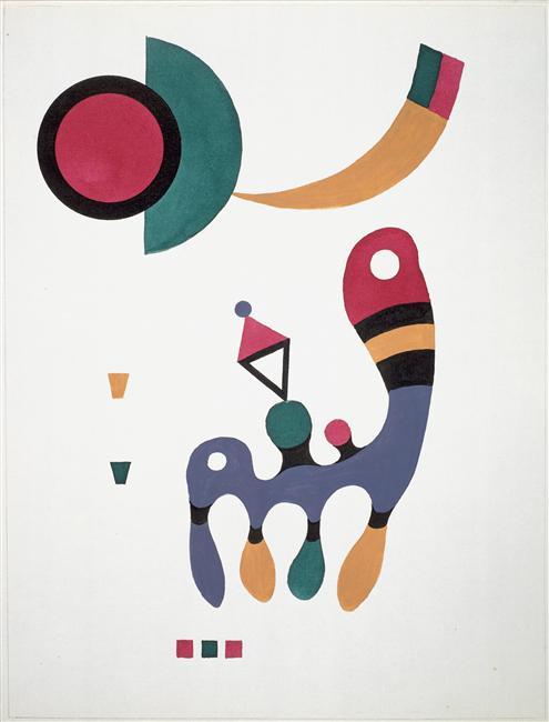 artist-kandinsky - Composition, Wassily KandinskyMedium - stencil