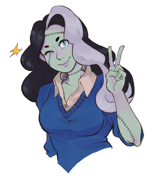 rumminov - Bust commission of Vicky from Monster Prom for my...