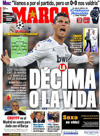 Madrid’s invaluable pursuit of ‘La Décima'  It’s hard to put a price tag on winning the Champions League, but this year it’s worth a few more million euros to José Mourinho’s men. It’s no secret that Real Madrid desperately want to win the Champions...