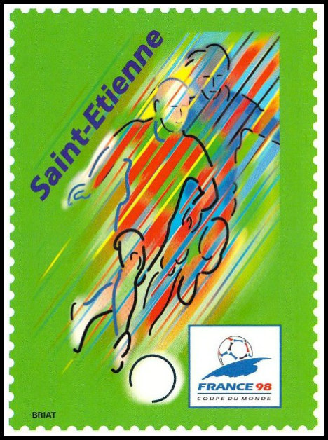 France’s 1998 World Cup postage stamp collectionThey go in the top corner, ideally followed by a Zizou roulette. File under things that have been left behind by time, but are still glorious. Great find Footysphere.