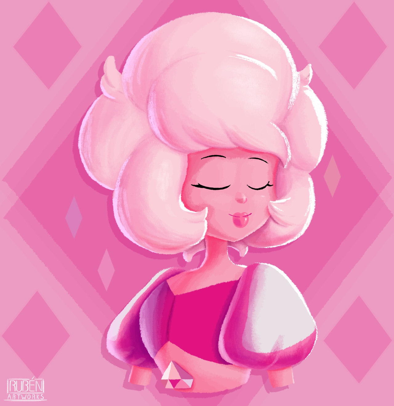 Fan art of Pink! i love this character https://www.instagram.com/ruben_artworks_/