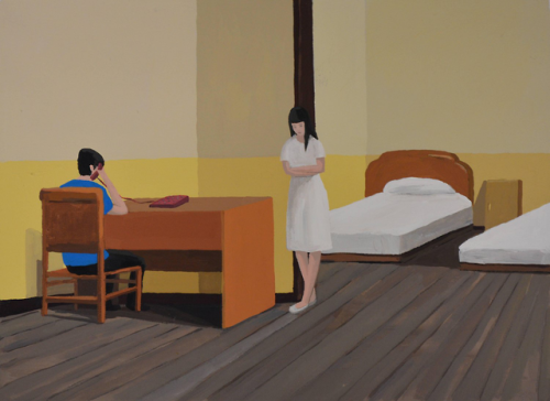 Youyi Hotel, Small Realist Painting, 2012. Liu Xiaohui. Acrylic...