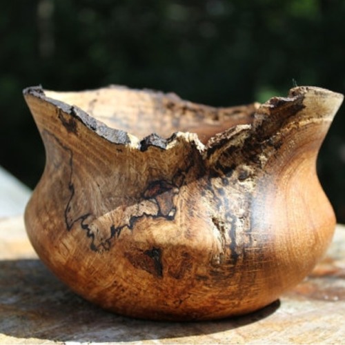 Sycamore natural edge bowl